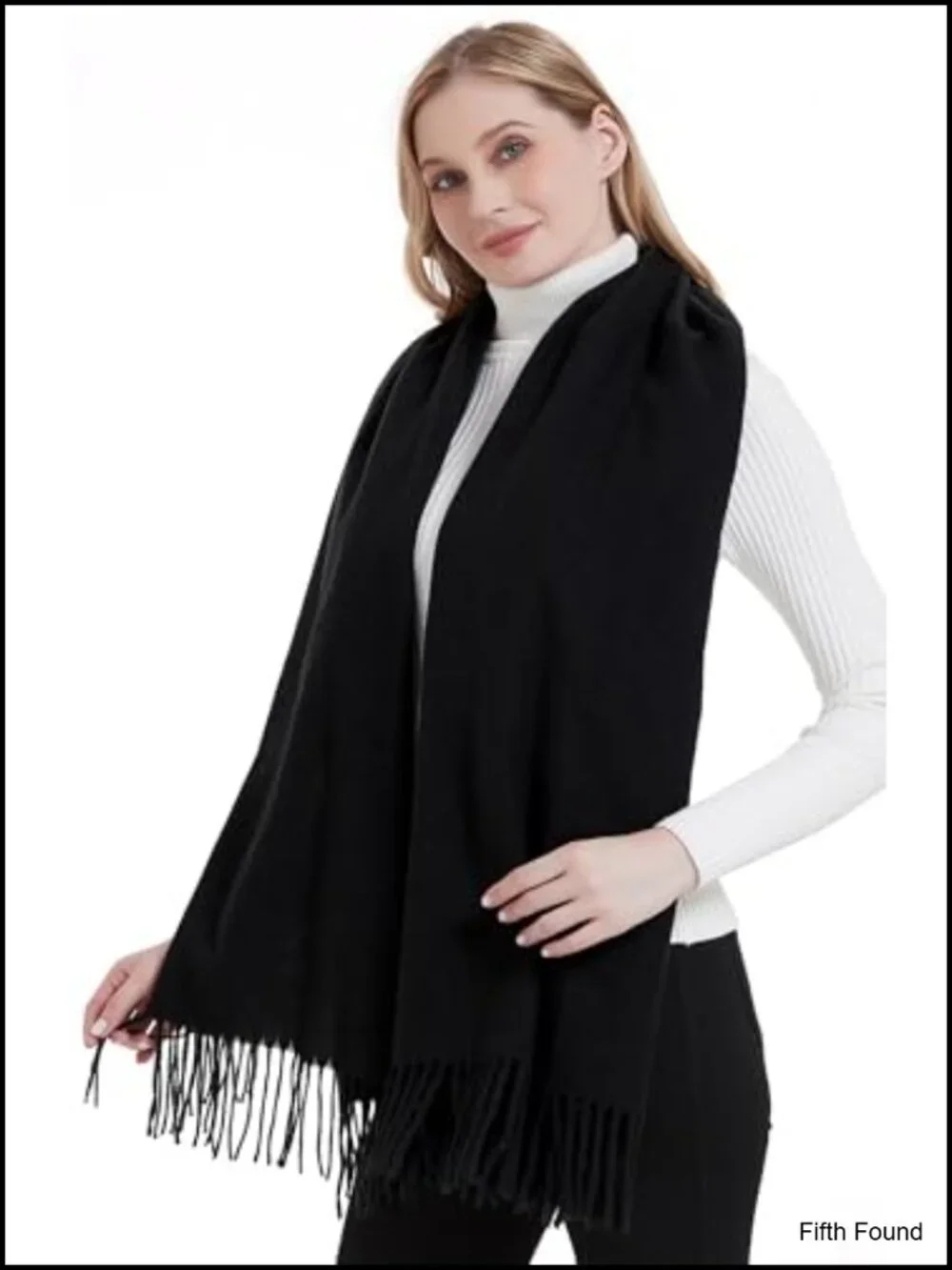 Soft Warm Tassel Shawl Wrap Pashmina Scarf for Women